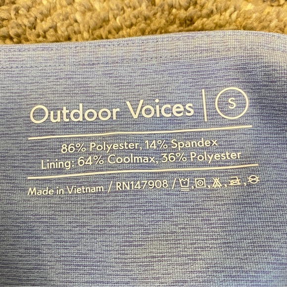 Outdoor Voices dipped 7/8 leggings in lilac/lake - Picture 9 of 9